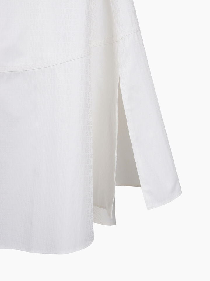 Light beige skirt with jacquard motif - sisley k women - White | Sisley K image number 3